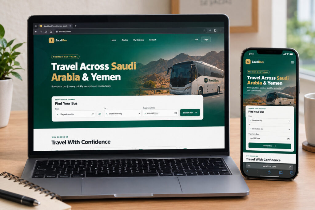SaudiBus — Pemesanan Tiket Bus